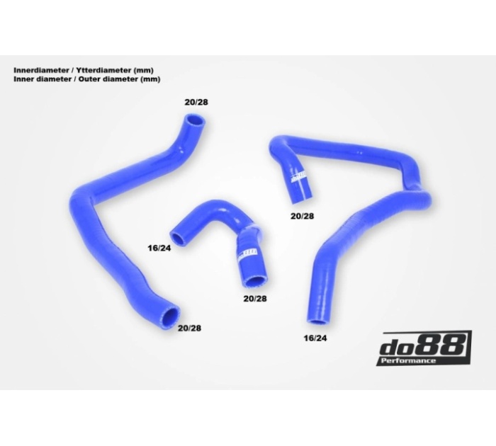 do88-kit189B/R/S & do88-kit 188B/R/S AUDI SEAT VW 2.0 TSI (MQB) Coolant hoses Remote Radiator (Right & Left Kits)