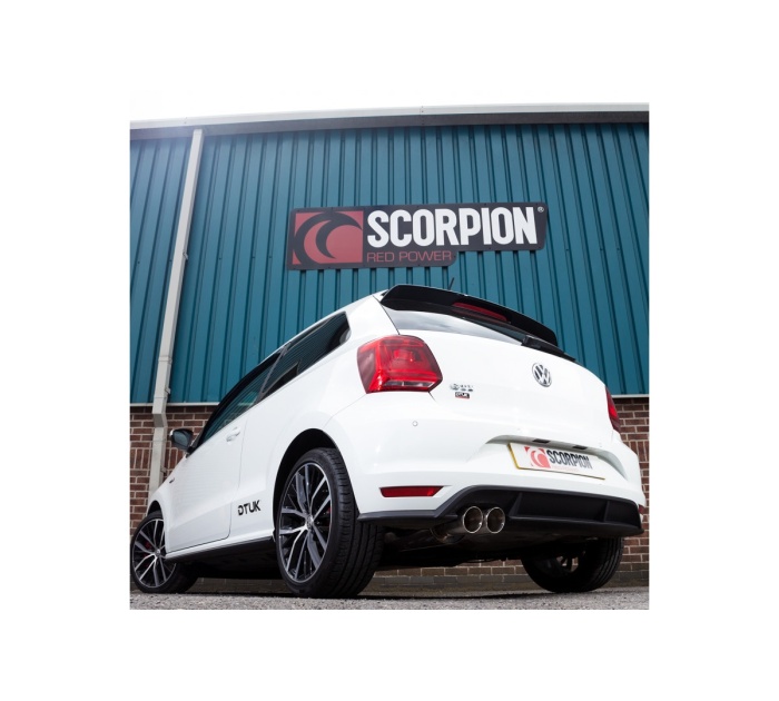 Scorpion SVWS051/SVWS051C Non-resonated cat-back system Volkswagen Polo GTI 1.8T 6C 2015 - 2017