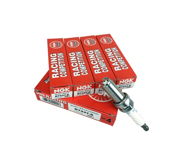 NGK Competition R7438-8 (x4) Angled Ground Spark Plug Set of 4 - 2.0 TSI EA888 Gen3 (IS38)