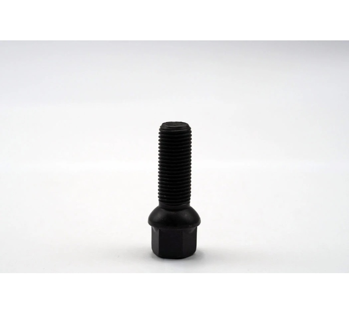 M14x1.50 Black Wheel Bolt Radius Seat | 35mm | WH-BOLT-M14-R35