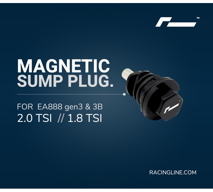 RACINGLINE True Lock Magnetic Sump Plug For Plastic Sump