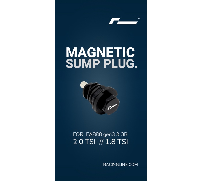 RACINGLINE True Lock Magnetic Sump Plug For Plastic Sump
