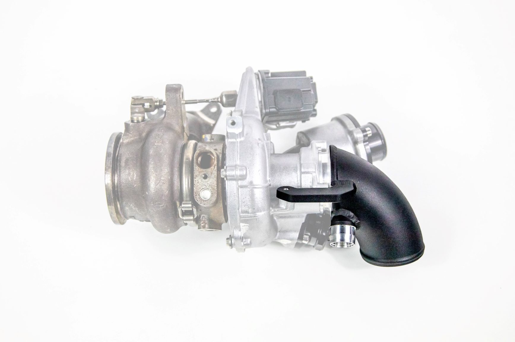 Alloy Turbo Inlet Adaptor Installed on MQB Engine
