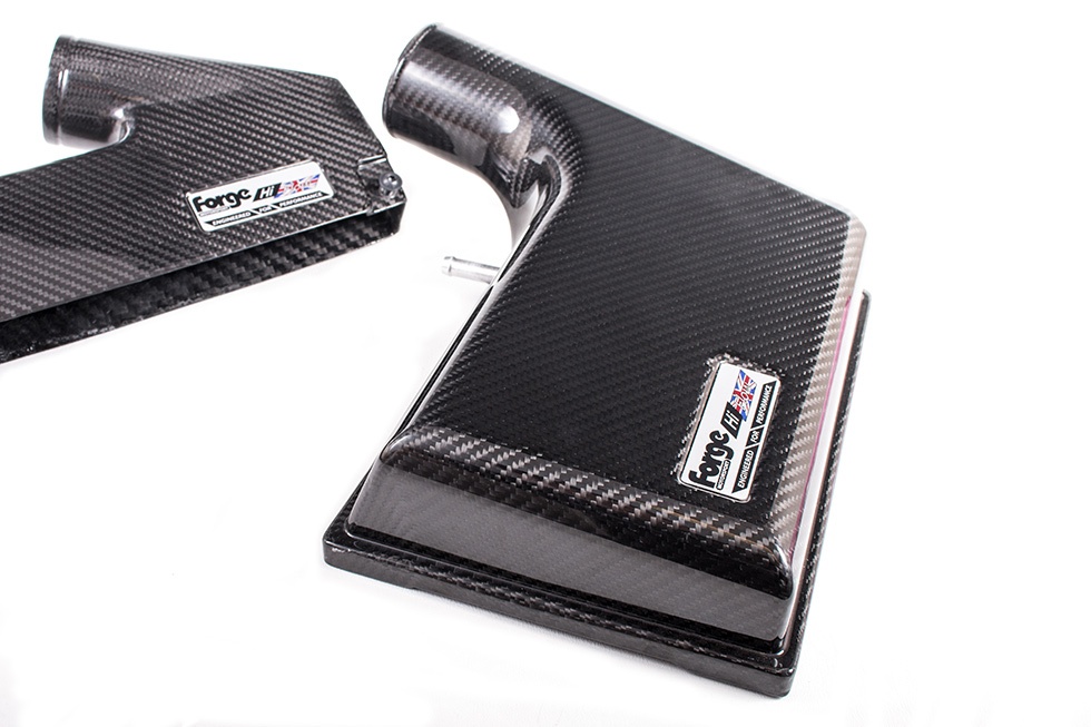 Hand Laid Carbon Fiber Front Air Scoop and Main Lid Assembly