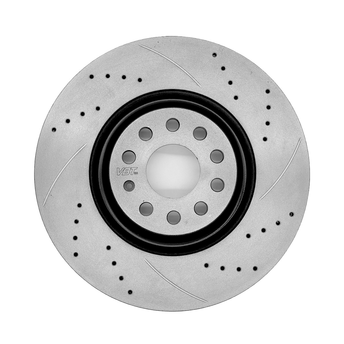 VBT Grooved 272x10mm Rear Brake Discs Silver Pair
